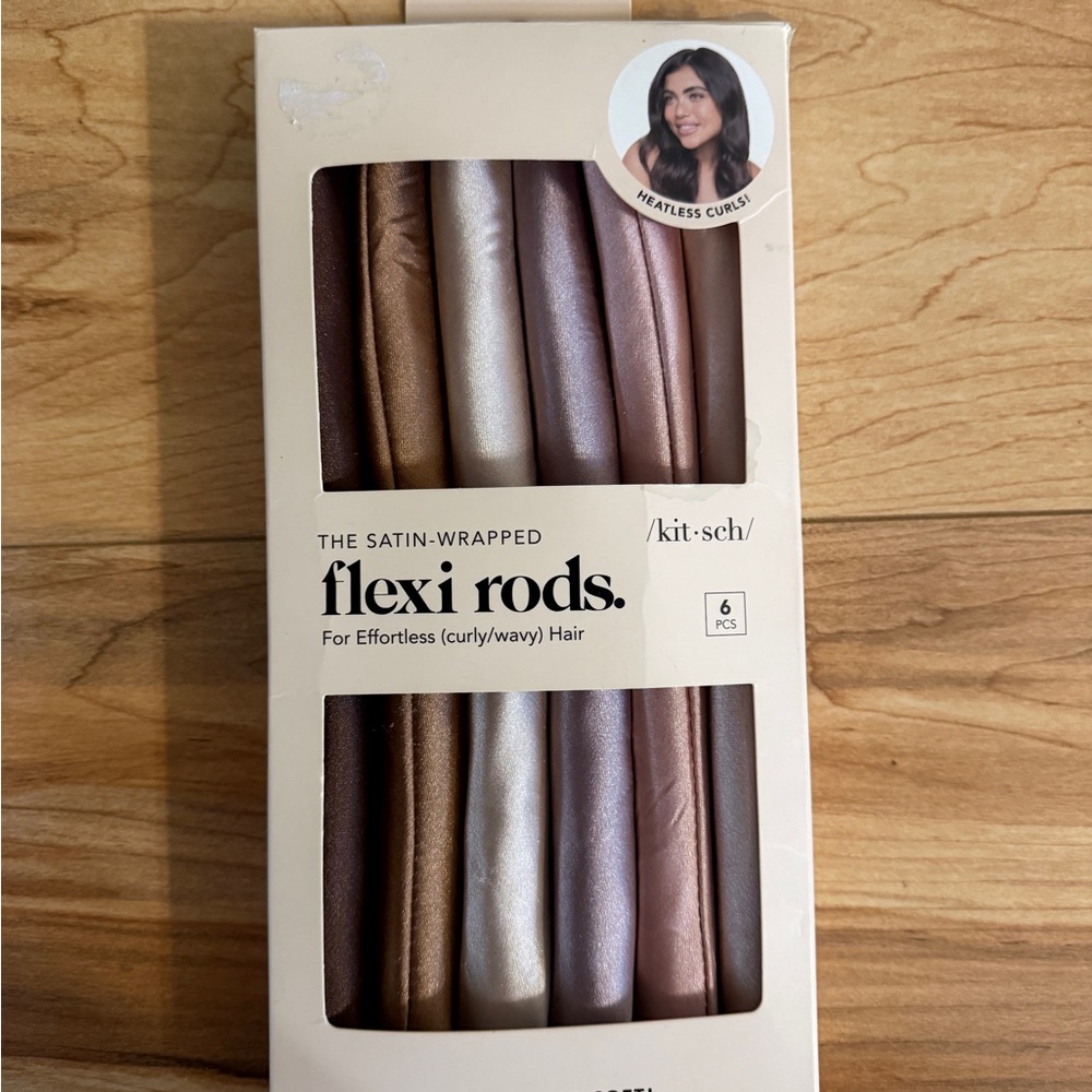 Kitsch Metallic Neutral Satin-Wrapped Flexi Rods - Bronze & Rose Gold Tones